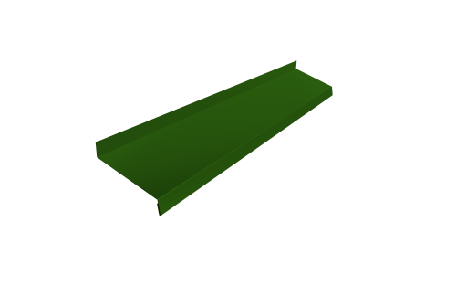 Отлив простой 150 0,45 PE с пленкой RAL 6002 лиственно-зеленый (2м)