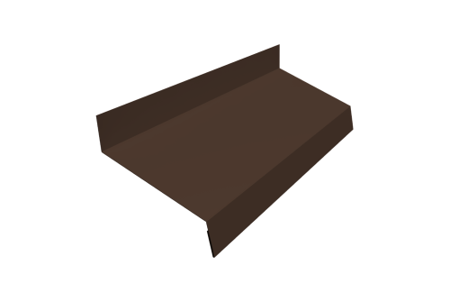 Отлив простой 50 0,5 Atlas X с пленкой RAL 8017 шоколад (2м)