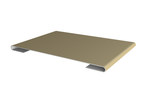 Планка стыковочная 0,45 PE с пленкой RAL 1014 слоновая кость (3м)