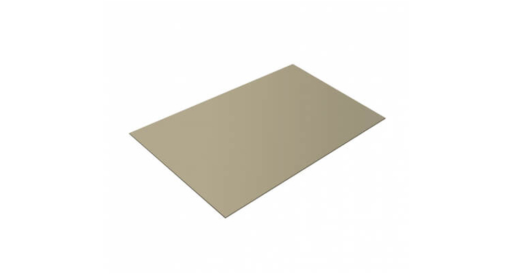 Плоский лист 0.45 PE с пленкой RAL 1015 светлая слоновая кость