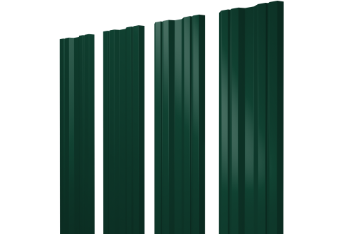 Штакетник Twin с прямым резом 0.45 PE RAL 6005 зеленый мох