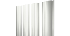 Штакетник Круглый с прямым резом 0.5 Satin RAL 9003 сигнальный белый