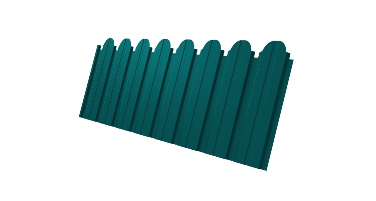 Профнастил С10B фигурный 0,45 PE RAL 5021 водная синь