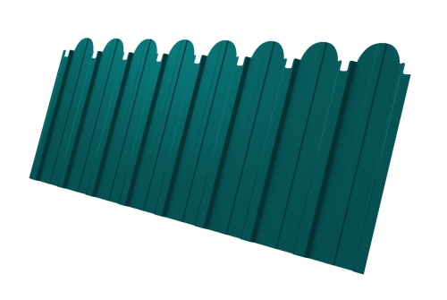 Профнастил С10A фигурный 0,45 PE RAL 5021 водная синь