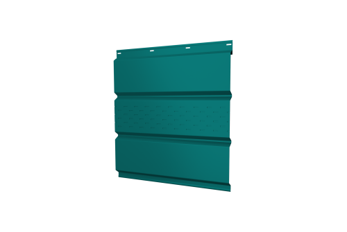 Софит металлический центральная перфорация 0,45 РЕ с пленкой RAL 5021 водная синь