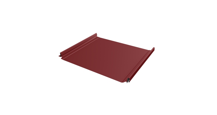 Кликфальц Pro Grand Line 0,5 Satin с пленкой на замках RAL 3011 коричнево-красный