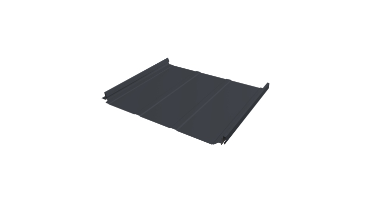 Кликфальц Pro Line Grand Line 0,5 Drap с пленкой на замках RAL 7024 мокрый асфальт