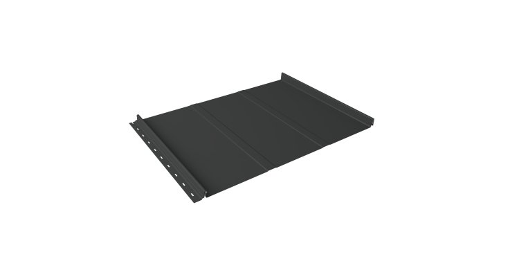 Кликфальц Line Grand Line 0.5 Rooftop Бархат с пленкой на замках RAL 7016 антрацитово-серый