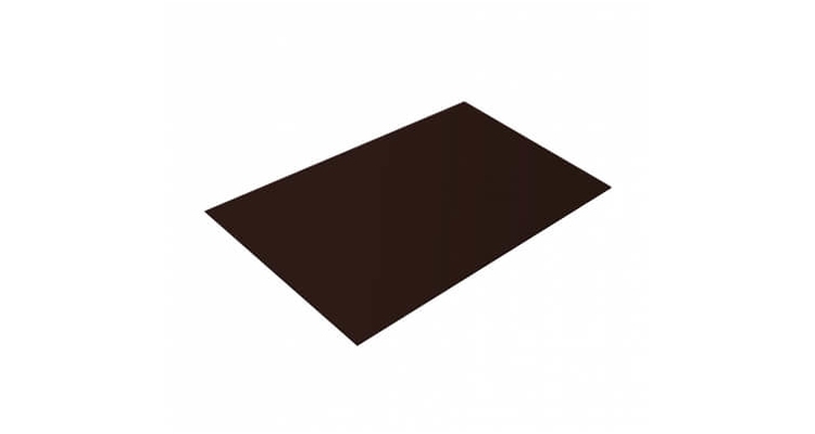 Плоский лист 0,5 Quarzit PRO Matt RAL 8017 шоколад