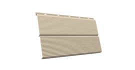 ЭкоБрус 0,345 Gofr GL 0.5 Satin с пленкой RAL 1015 светлая слоновая кость