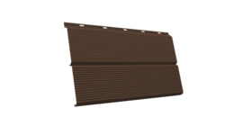 ЭкоБрус 0,345 Gofr GL 0.5 Satin с пленкой RAL 8017 шоколад