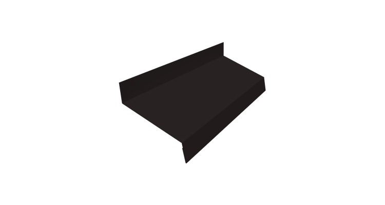 Отлив простой 50 0,5 Satin Matt RAL 9005 черный (2м)