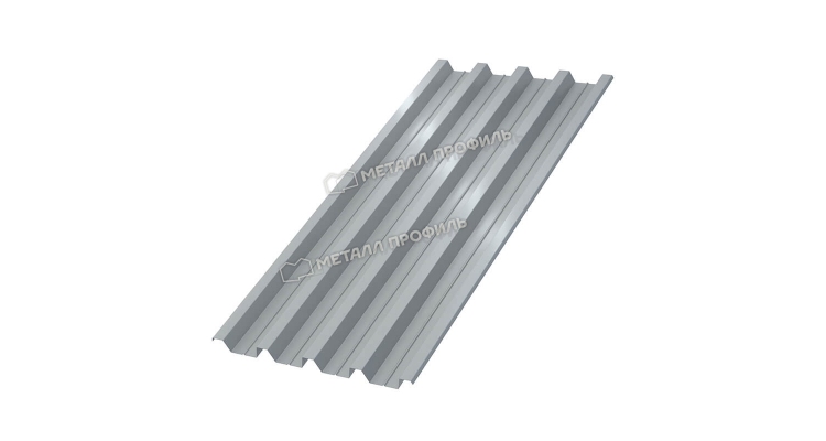 Профнастил Н60 x 845 B ПЭ 01 цвет RAL 9006 толщина 0,7 мм