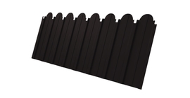 Профнастил С10A фигурный 0,45 Drap ST RAL 9005 черный