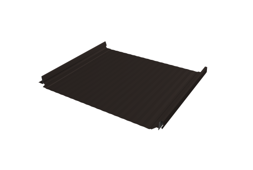 Кликфальц Pro Gofr Grand Line 0,45 Drap TX с пленкой на замках RR 32 темно-коричневый