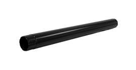 Труба круглая соединительная 90мм, 1м PU Мatt RAL 9005 черный