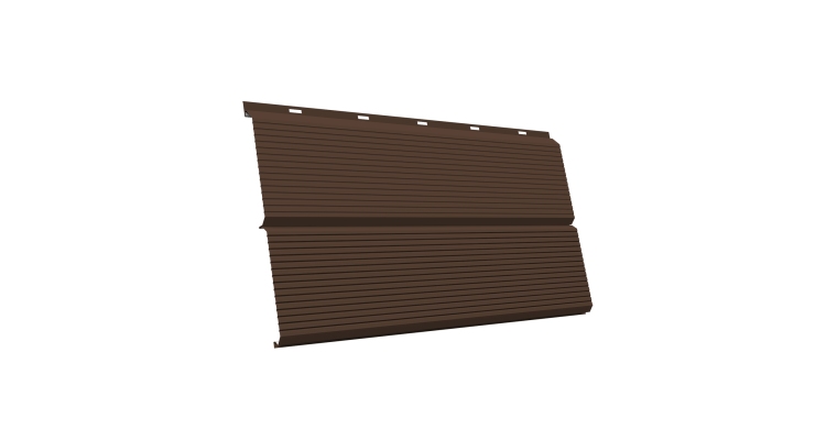 ЭкоБрус 0,345 Gofr 0.45 Drap TX с пленкой RAL 8017 шоколад