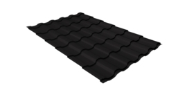 Металлочерепица кредо Grand Line 0,45 PE RAL 9005 черный