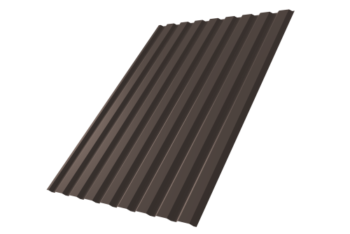 Профнастил С20A 0.45 Drap TX RR 32 темно-коричневый