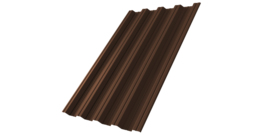 Профнастил НС44 0,5 GreenCoat Pural BT RR 887 шоколадно-коричневый (RAL 8017 шоколад)