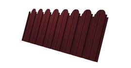 Профнастил C10B фигурный 0.45 Drap TR RAL 3005 красное вино