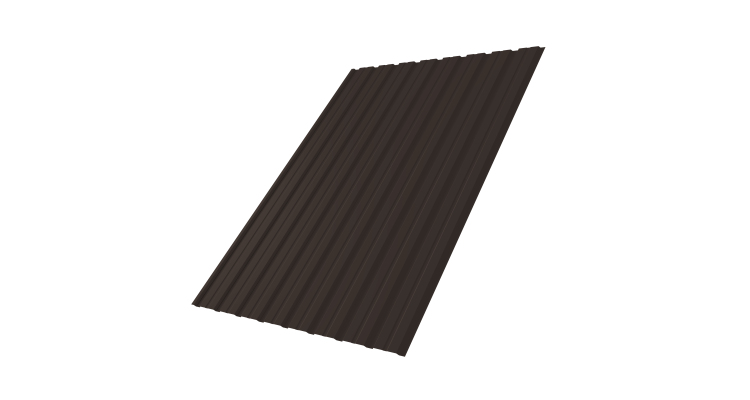 Профнастил С10B 0.5 PurPro RR 32 темно-коричневый