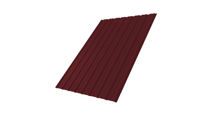 Профнастил С10B 0.5 Satin Matt TX RAL 3005 красное вино