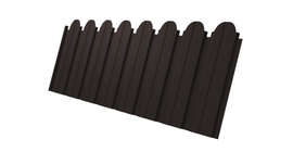 Профнастил C10B фигурный 0.5 Drap RR 32 темно-коричневый