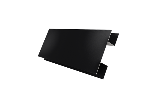 Планка H-образная Блок-хаус new 0,45 Drap RAL 9005 черный (3м)