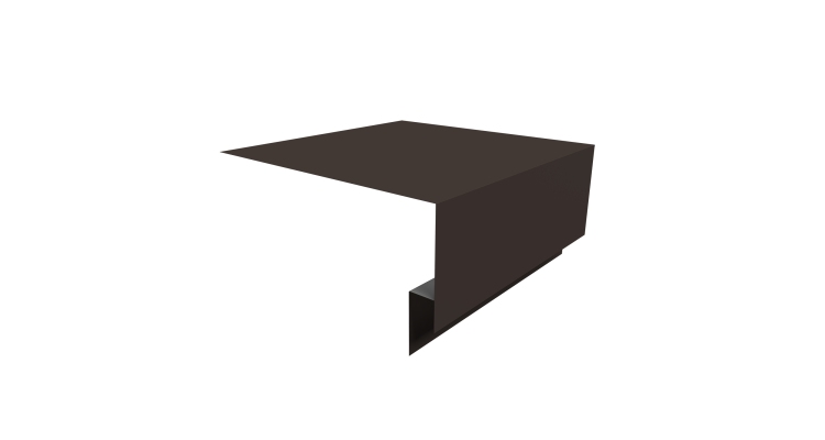 Планка околооконная сложная Блок-хаус new 250х75х27 0,45 Drap TR RR 32 темно-коричневый (2м)