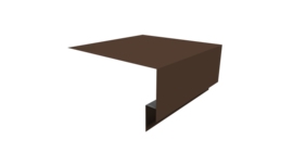 Планка околооконная сложная Блок-хаус new 250х75х27 0,5 Drap TX RAL 8017 шоколад (3м)