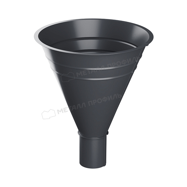 Воронка водосборная Металл Профиль Foramina PUR D100/300 RAL 7024