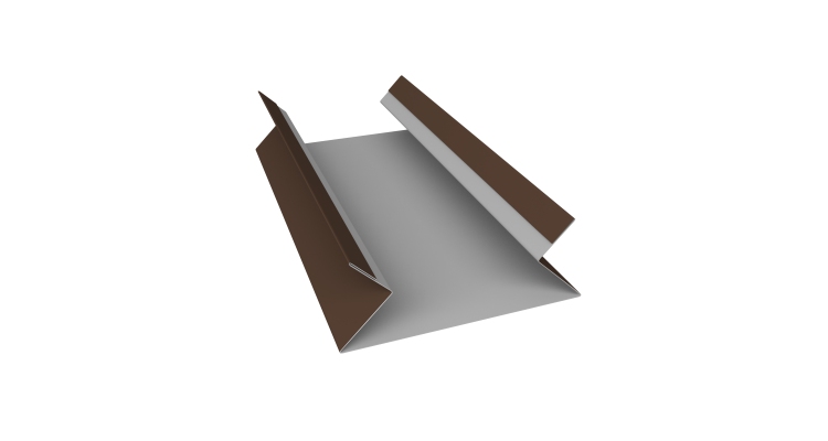 Планка угла внутреннего составная верхняя 0,45 Drap TR RAL 8017 шоколад (2м)