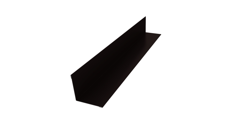Угол внутренний 50х50 0,45 Drap TX RAL 9005 черный (2м)