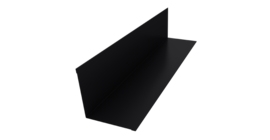 Угол внутренний 110х110 0,5 Satin Matt RAL 9005 черный (3м)