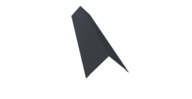 Угол внешний 110x110 0,5 Drap RAL 7024 мокрый асфальт (2м)