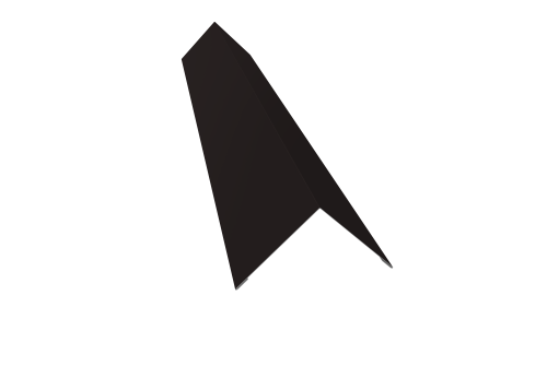 Угол внешний 110x110 0,5 Drap TX RAL 9005 черный (2м)