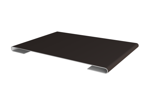 Планка стыковочная 0,45 PE с пленкой RR 32 темно-коричневый (2м)