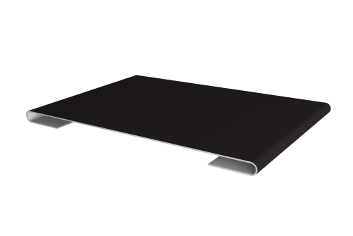 Планка стыковочная 0,5 Satin с пленкой RAL 9005 черный (2м)