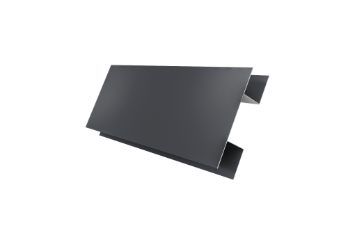 Планка H-образная стыковочная сложная 0,45 Drap TX RAL 7024 мокрый асфальт (3м)