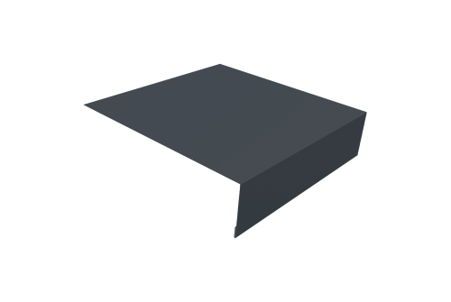 Планка околооконная простая 200х50 0,5 Satin Matt RAL 7024 мокрый асфальт (2м)