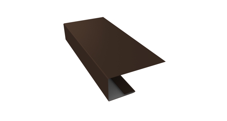 J-Профиль 18мм 0,45 Drap RAL 8017 шоколад (3м)