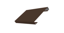 Ламель лицевая 150 забора жалюзи Texas стартовая/финишная для калиток и ворот 0,5 Satin Matt TX RAL 8017 шоколад