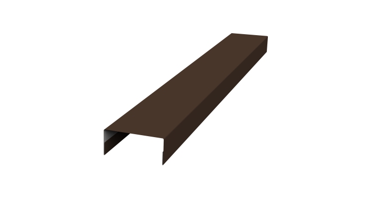 Крышка 30х15 жалюзи Texas 0,45 Drap RAL 8017 шоколад (3м)