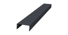 Крышка 30х15 жалюзи Texas 0,45 Drap-double TX RAL 7024 мокрый асфальт (3м)