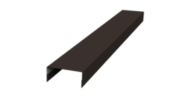 Крышка 30х15 жалюзи Texas 0,45 PE-Double RR 32 темно-коричневый (2м)