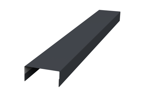 Крышка 30х15 жалюзи Texas 0,45 PE-Double RAL 7024 мокрый асфальт (2м)