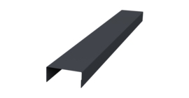 Крышка 30х20 жалюзи Texas 0,5 PurPro Matt 275 RAL 7024 мокрый асфальт (2м)