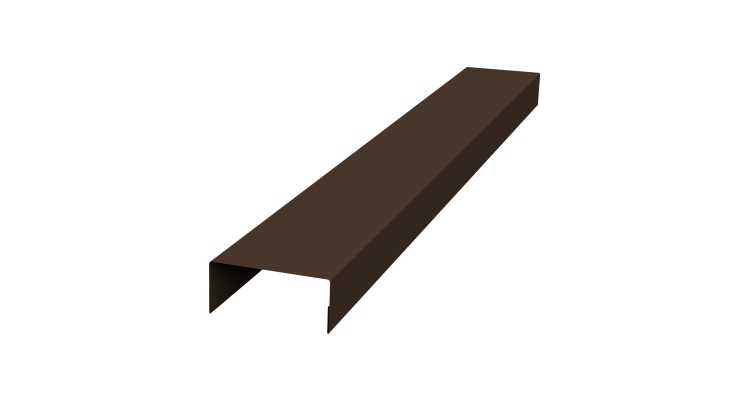 Крышка 45х20 жалюзи Texas 0,5 Velur X RAL 8017 шоколад (2м)