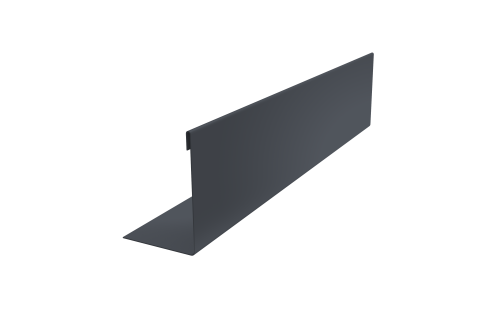 Нащельник 125 Texas 25х35 0,45 PE-Double RAL 7024 мокрый асфальт (L1,5)